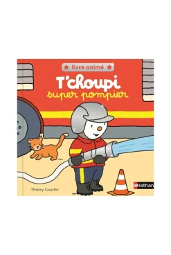Livre animé Pop Up T'choupi Super Pompier