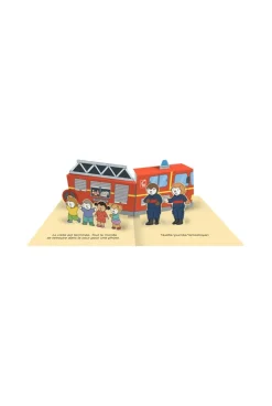 Livre animé Pop Up T'choupi Super Pompier