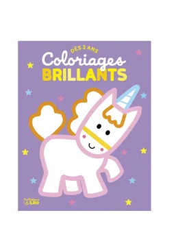 Livre Coloriages brillants Licornes