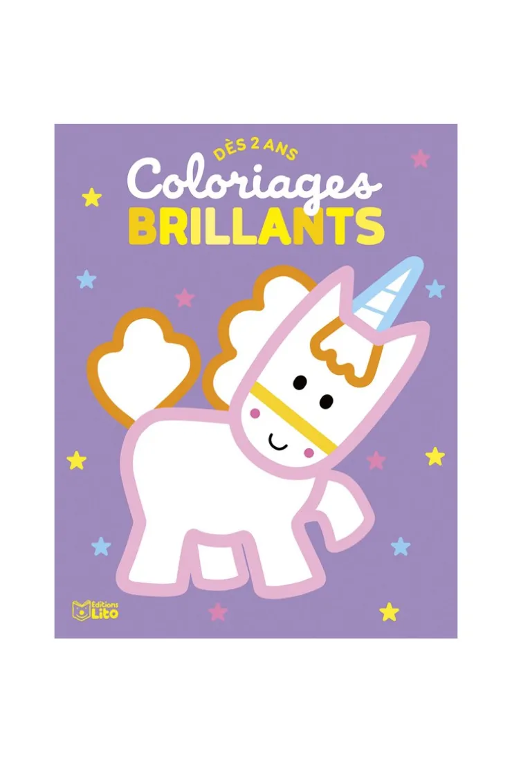 Livre Coloriages brillants Licornes