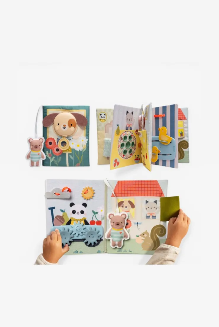 Livre d’activités en tissu busy book ma journée TAF TOYS