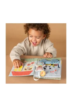Livre d’activités en tissu busy book ma journée TAF TOYS
