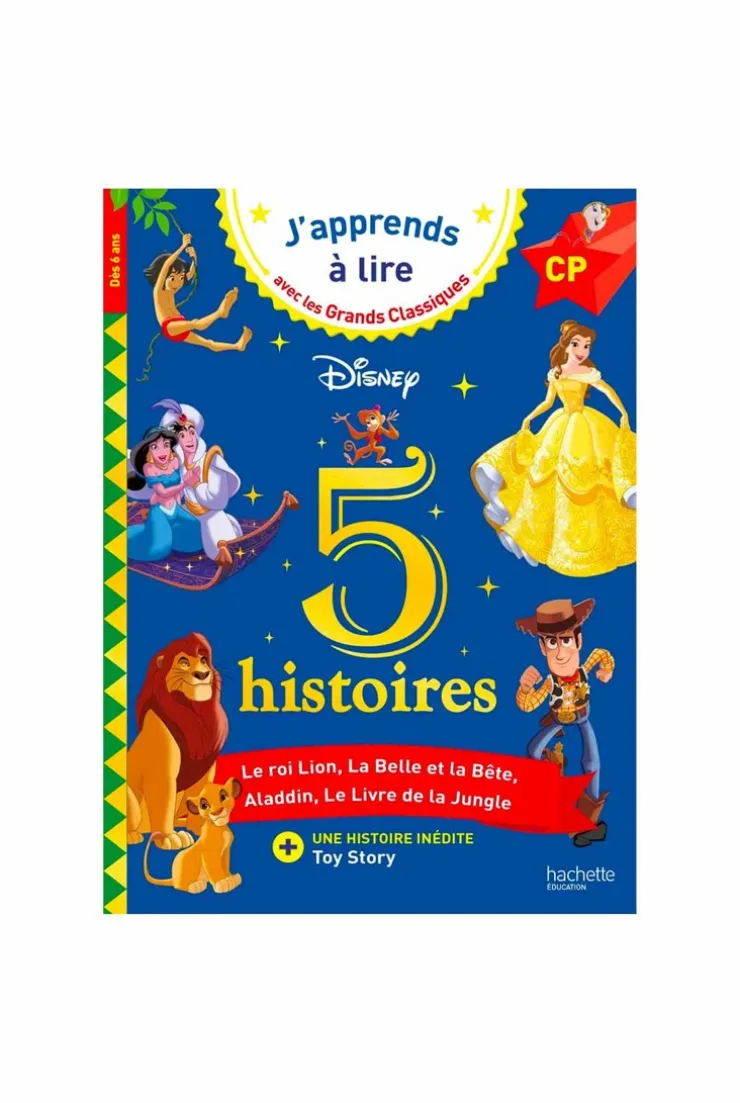 Livre J'apprends à lire avec Disney, 5 histoires CP Niv 1, 2 et 3