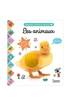Livre Les animaux, regarde, touche et écoute - Larousse Jeunesse