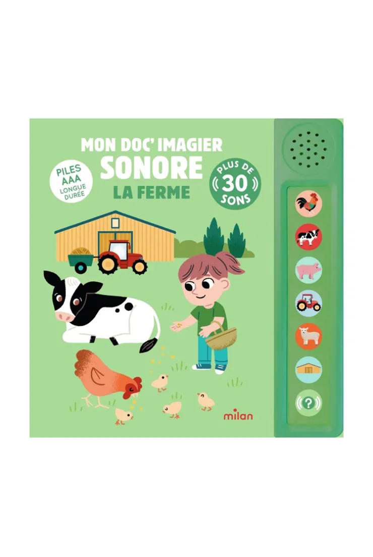 Livre Mon doc imagier sonore, la ferme