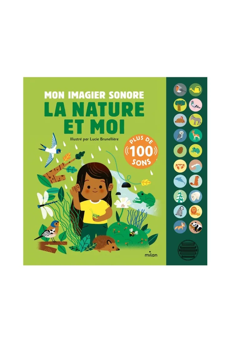 Livre Mon imagier sonore, la nature et moi - Milan Jeunesse