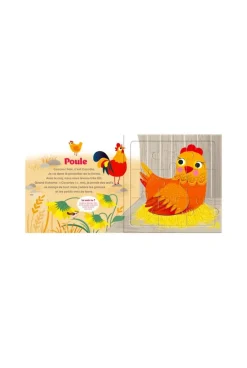 Livre puzzle 9 pcs, Les animaux de la ferme