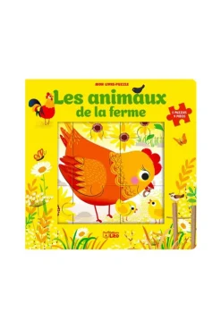 Livre puzzle 9 pcs, Les animaux de la ferme