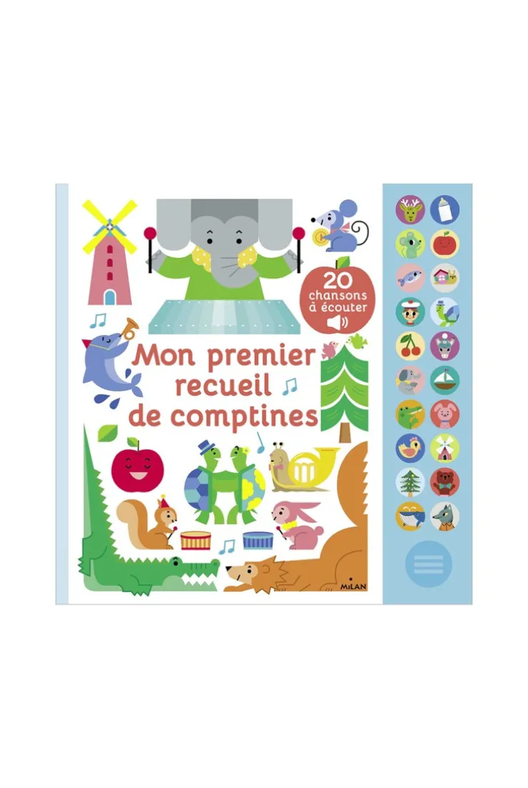 Livre sonore Mon premier recueil de comptines - Milan Jeunesse