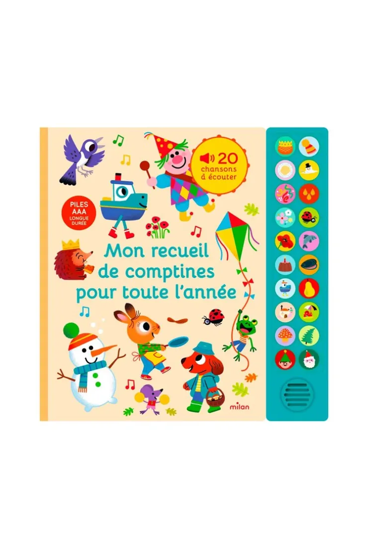 Livre sonore Mon recueil de comptines pour toute l'année