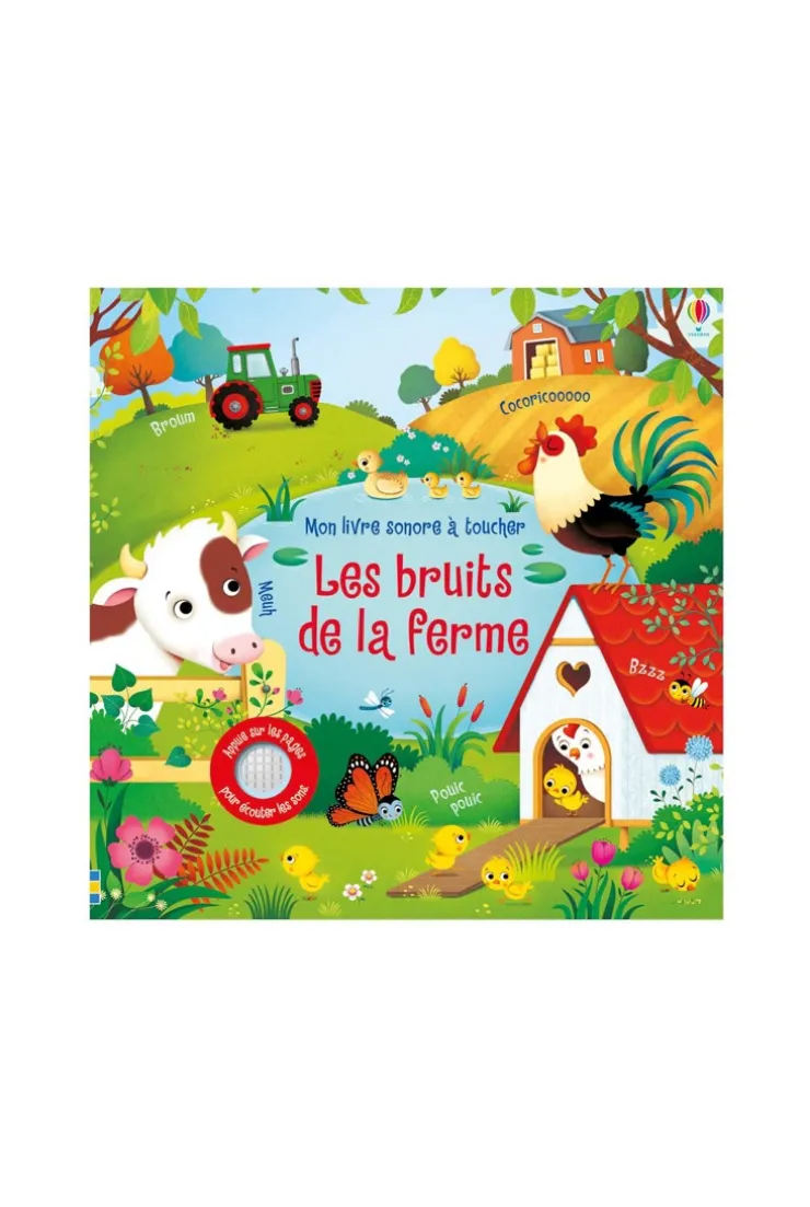 Livre tactile Bruits de la ferme - Usborne
