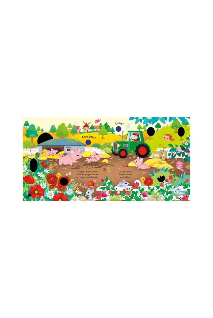 Livre tactile Bruits de la ferme - Usborne