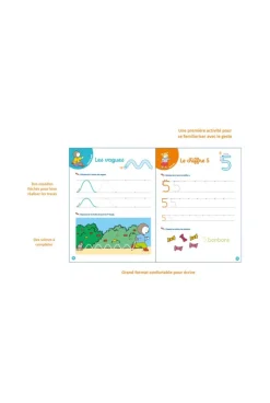 Livre T'choupi Mon cahier ardoise MS - Nathan Jeunesse