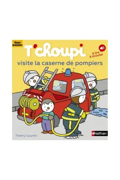 Livre Tchoupi visite la caserne des pompiers - Nathan Jeunesse