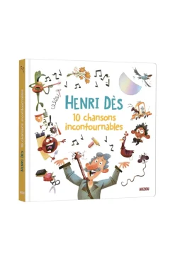 Livre-CD Les 10 chansons incontournables d'Henri Dès - Auzou