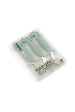 Lot de 3 couverts silicone vert Done by Deer
