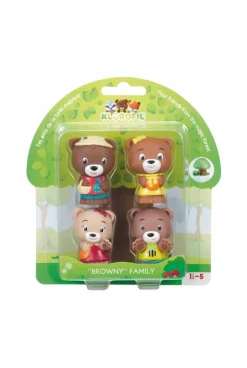Lot de 4 personnages ours Browny Klorofil