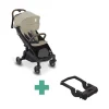 Lot Poussette Stroll Lite taupe + Connecteur