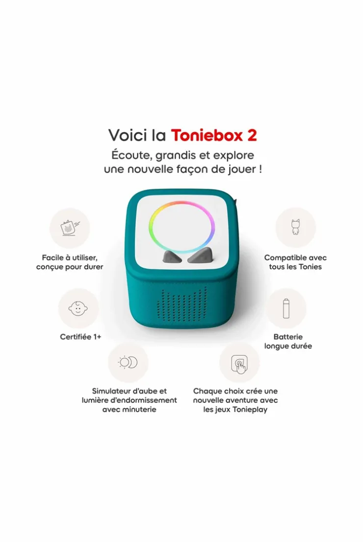 Mon premier coffret Toniebox 2 vert océan