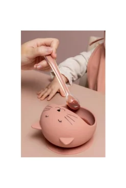 Pack de 3 cuillères d'alimentation pour bébé, Mr chat