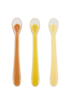 Pack de 3 cuillères d'alimentation pour bébé, Mr lion