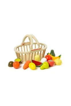 Panier de 13 fruits et légumes en bois Oxybul