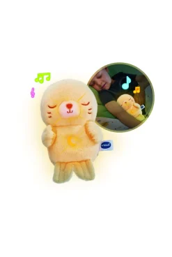 Peluche veilleuse phoque lumineuse et sonore Lumizen
