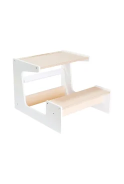 Petit bureau d'écolier naturel et blanc Oxybul