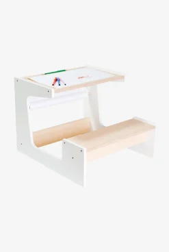 Petit bureau d'écolier naturel et blanc Oxybul