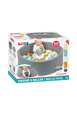 Piscine à balles en mousse et 100 balles LUDI