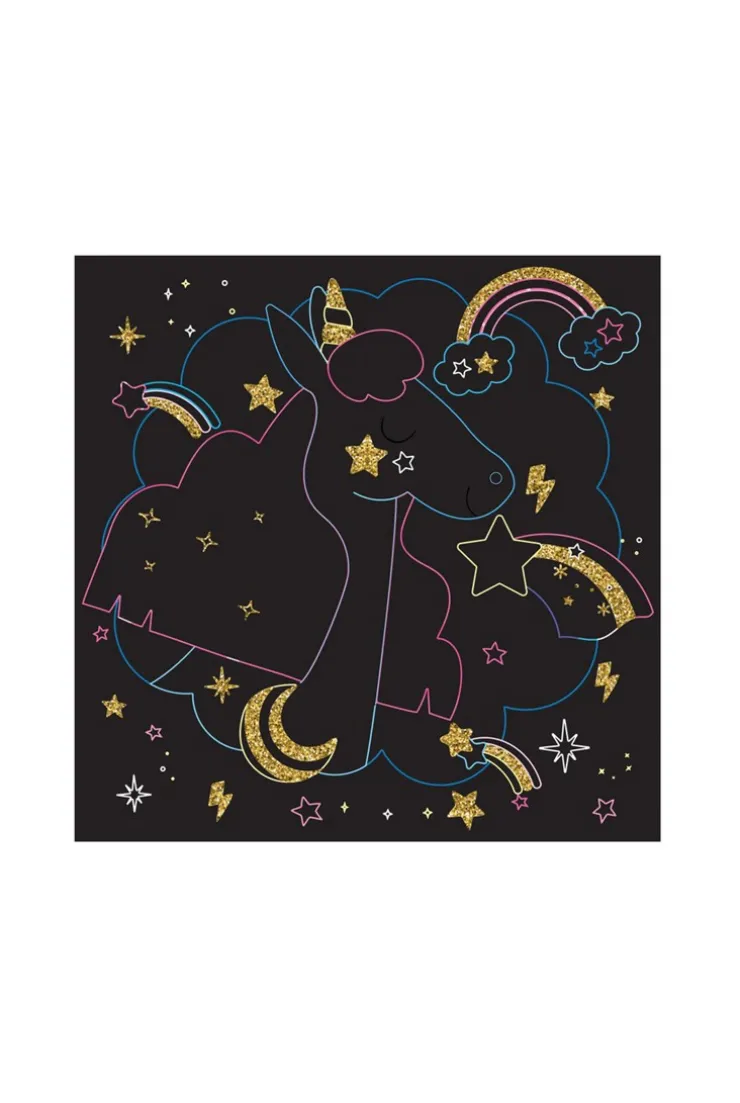 Pochette Cartes à gratter Licornes et chevaux - Gründ