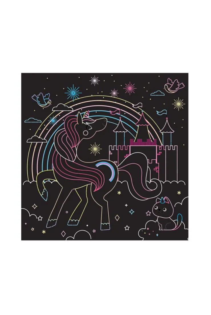 Pochette Cartes à gratter Licornes et chevaux - Gründ