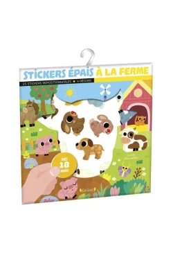 Pochette Stickers épais, À la ferme - Gründ