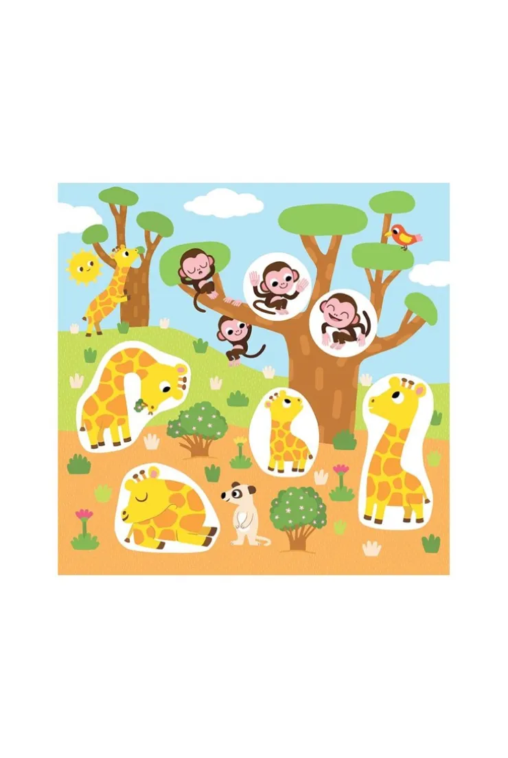 Pochette Stickers épais, la savane