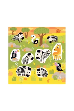 Pochette Stickers épais, la savane