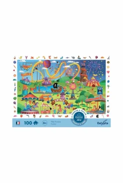 Puzzle 100 pièces Cherche et trouve Fête Foraine Sentosphère