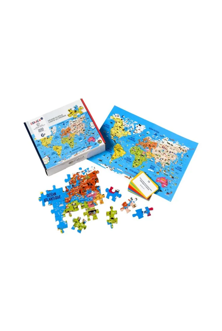 Puzzle du monde 200 pièces Oxybul