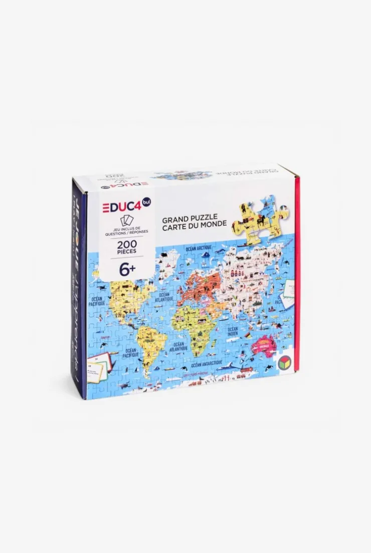 Puzzle du monde 200 pièces Oxybul