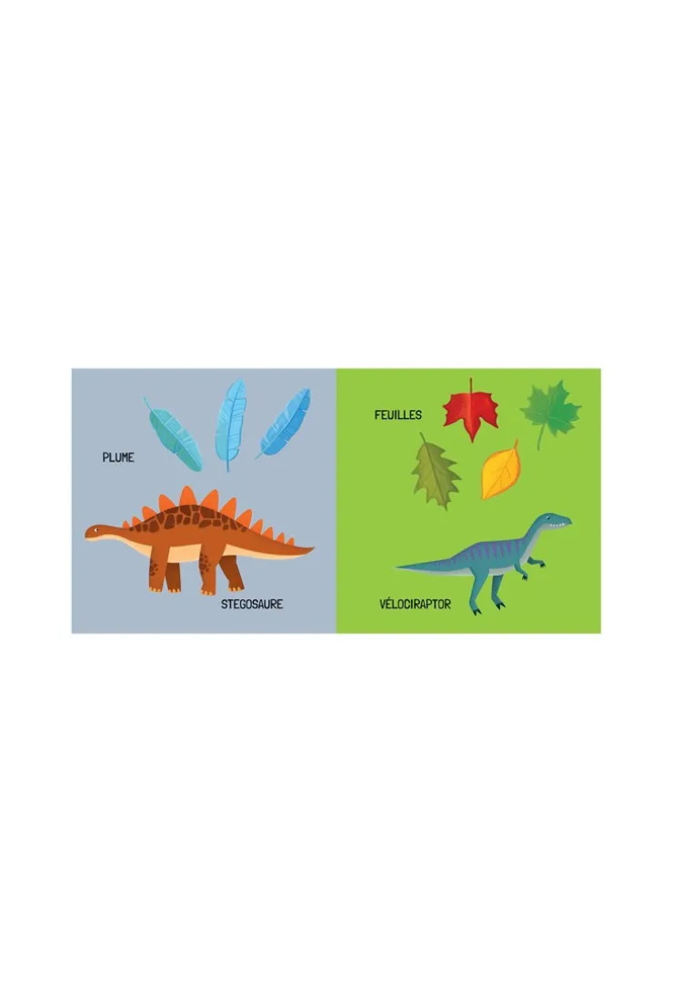 Puzzle et livre les Dinos Coffret QBOX Sassi