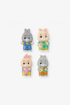 Set 4 personnages Famille Lapin