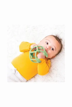 Set de 2 balles en silicone vert menthe Nattou