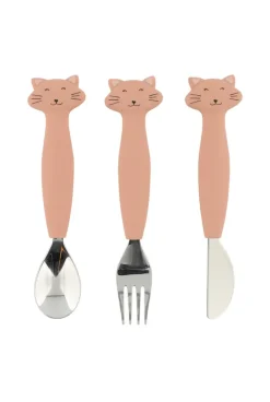 Set de 3 couverts en silicone Chat TRIXIE