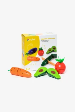 Set de 5 légumes à découper en bois Oxybul