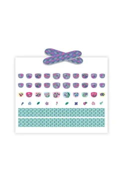 Stickers ongles Petites fleurs Djeco