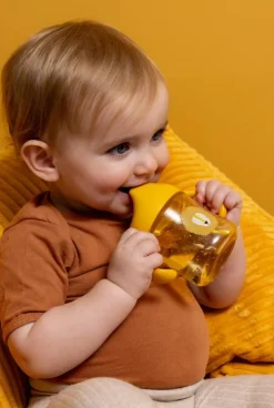 Tasse d'apprentissage en tritan avec poignées, Mr lion