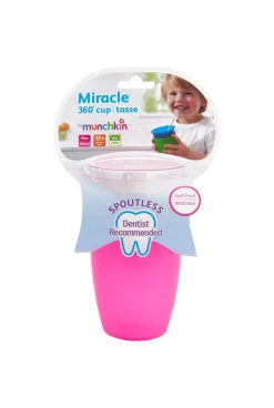 Tasse miracle 360° 12m et + rose Munchkin