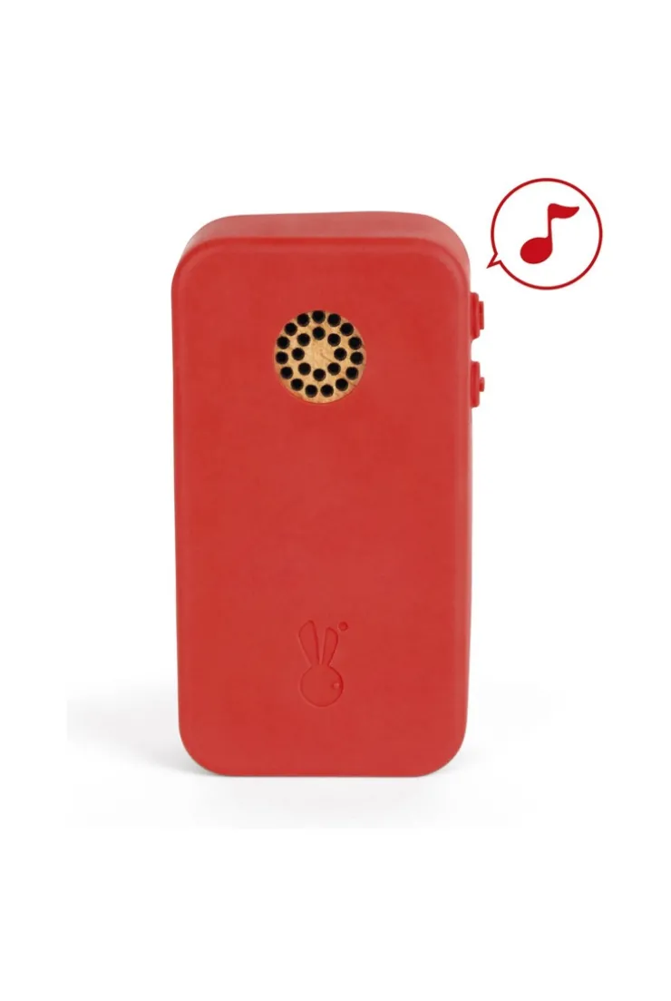 Téléphone sonore bois et silicone Janod