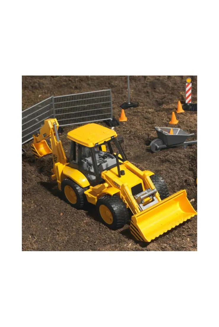 Tractopelle de chantier à 2 fourches Bruder