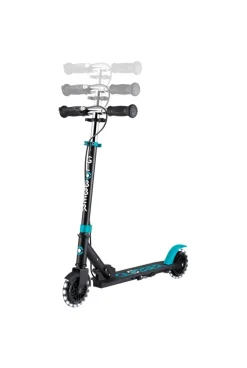 Trottinette Flow Element Junior Lights noir bleu teal Globber