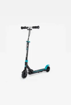Trottinette Flow Element Junior Lights noir bleu teal Globber
